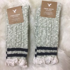 American Eagle Outfitters crew socks New OS 2 pcs